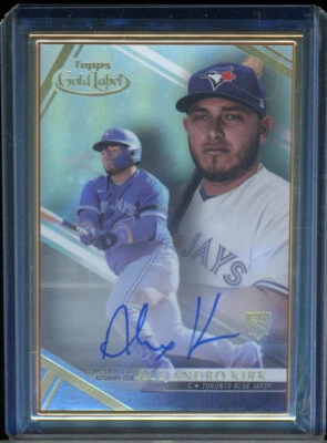 2021 Topps gold label ALEJANDRO KIRK rookie RC autograph AUTO - Image 1 of 2