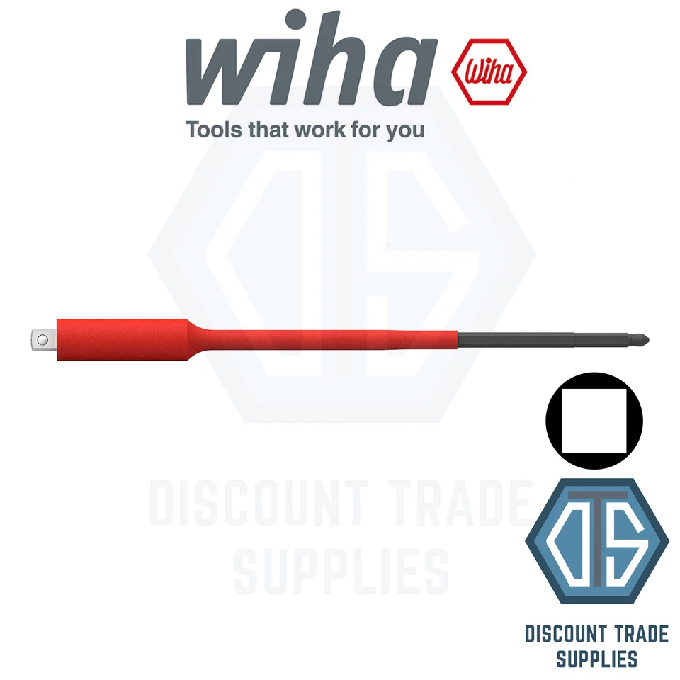 WIHA 43128 Socket Adapter TorqueVario-S Electric for 1/4 " Socket Wrench VDE - Image 1 of 1