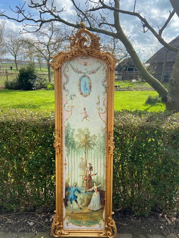 Unique French Rococo Style Frame With Gobelin Story- made to order Cover