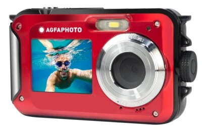 AgfaPhoto WP8000 Digitalkamera Unterwasser rot + Kamerabeutel und 64 GB microSD - Bild 1 von 4