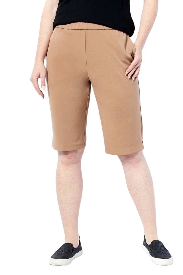 Pantalones Cortos para Caminar GRAVER Susan Graver LK Fusion Pull On Perfecto Taupe Foto 1 de 1