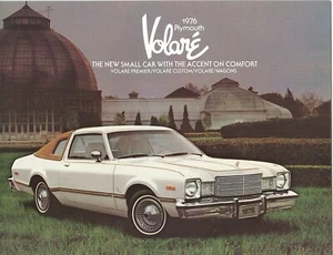 1976 Plymouth Volare Coupe Sedan Premier Custom Wagon Vintage Sales Brochure - Picture 1 of 1