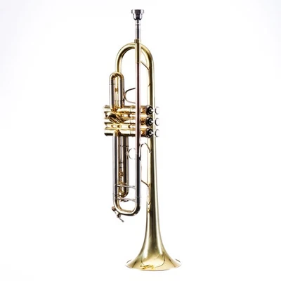 MZTR 344 Bb-Trompete Gold Lacquer Messing Schallbecher Edelstahl Ventile 11.65mm - Bild 1 von 4