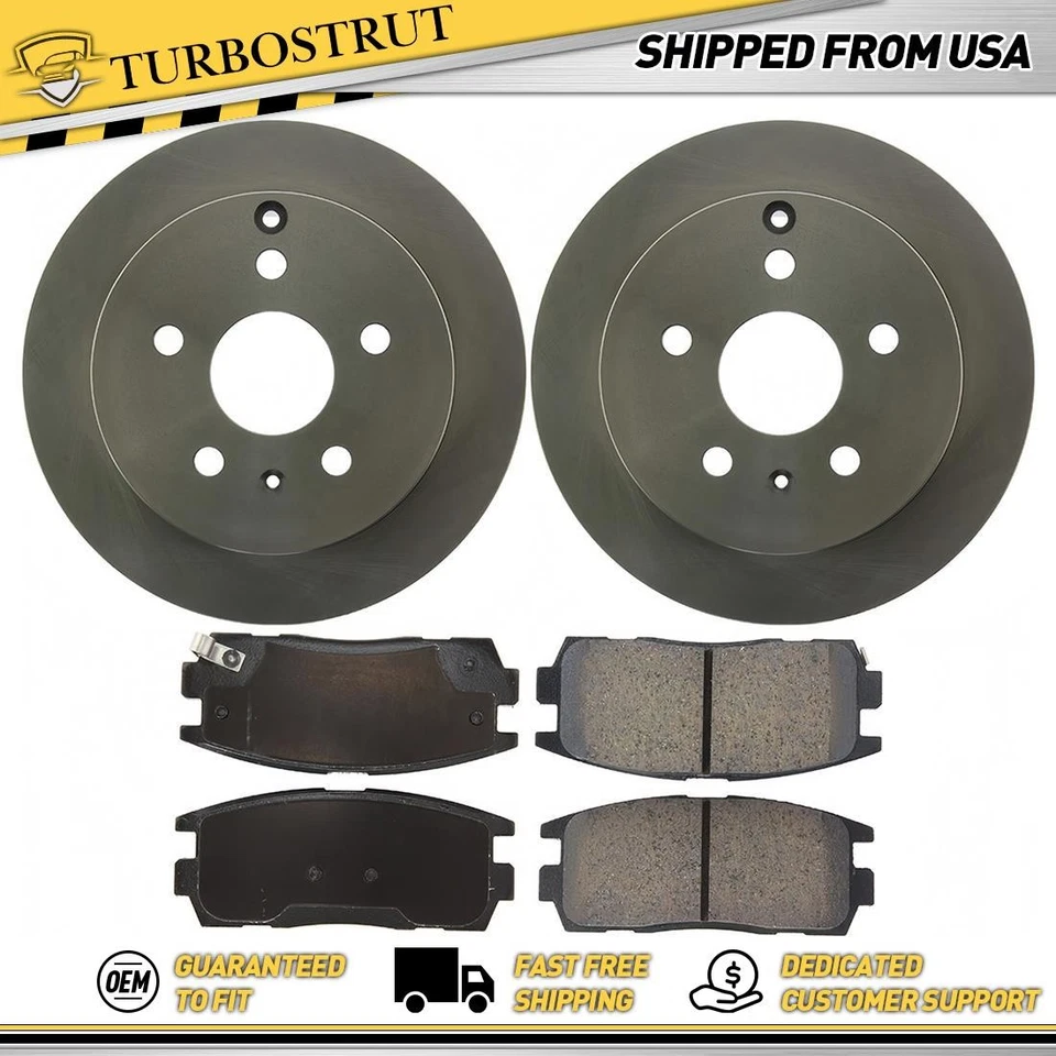 Kit de pastillas de freno rotores de freno traseros OE para Chevrolet Equinox 2010-2012 3,0 L Foto 1 de 1