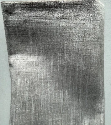 Ralph Lauren Stanhope Velvet Dove Designer Fabric Remnant 24"x24" - Image 1 of 2