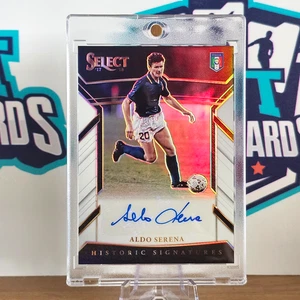 2017-18 Panini Select Soccer Aldo Serena Auto Card Italy /99 Historic Signatures - Picture 1 of 4