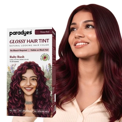 Paradyes Glossy Hair Tint, Ruby Rush Color 160gm - Image 1 of 4
