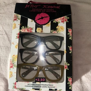 BETSEY JOHNSON 3ER PACK PREMIUM LESEBRILLE LESEBRILLE +2,50 - Bild 1 von 3