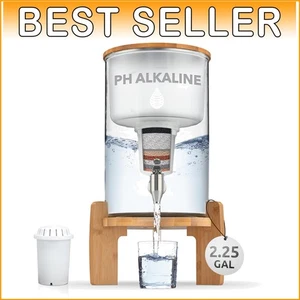 Elegant Alkaline Water Filter Pitcher - Sustainable 8.5L Dispenser for Wellness - Picture 1 of 11