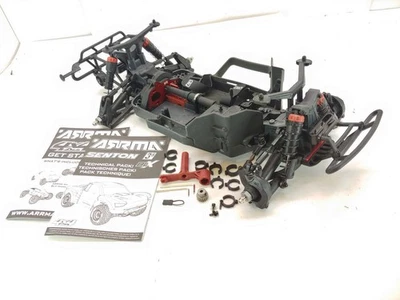 Arrma Senton 4x4 3S 1/10 Short Course Truck Roller Slider Chassis w/ Servo Used - Image 1 of 4