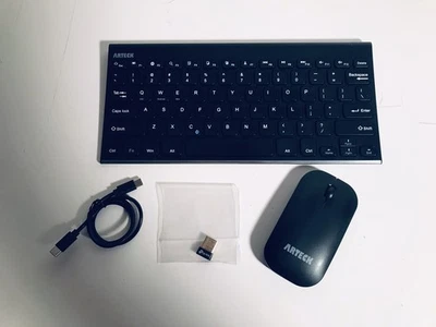 Arteck Bluetooth Keyboard Mouse Combo Ultra Compact Wireless Slim MB1578 HB086 - Image 1 of 4