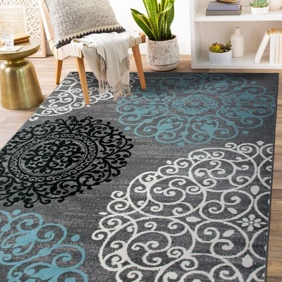 Rugshop Area Rug Floral Rugs for Living Room Multicolor Bedroom Rugs Hallway Rug - Image 1 of 2