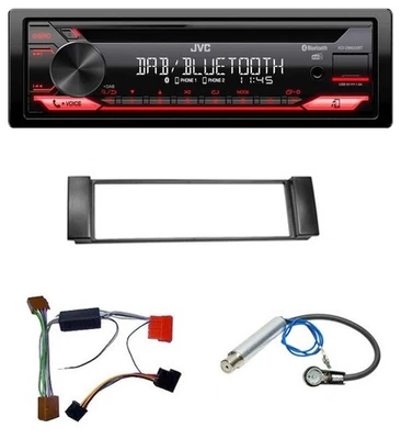 JVC CD DAB USB Bluetooth MP3 Autoradio für Audi A3 8L 00-03 A6 C5 00-04 Aktivsys - Bild 1 von 4