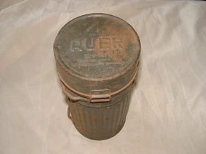 Original German WWII WW2 1940 Gas Mask Canister by AUER RL1-38 / 3 - Picture 1 of 9