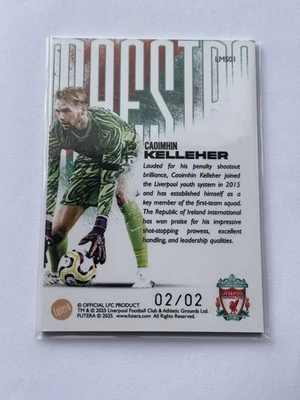 02/02 - Caoimhín Kelleher 2023 Futera Unique Maestro –Liverpool & Rep Of Ireland - Image 1 of 3