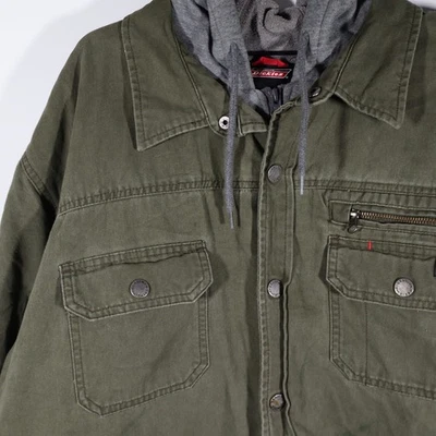 Chaqueta con Capucha Dickies Para Hombre Talla 3XL Verde Ropa de Trabajo Tareas de Trabajo Lona Aislada Foto 1 de 4