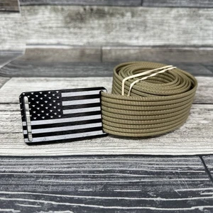 Grip6 taktischer Gürtel Herren verstellbar 40" lang amerikanische USA Flagge Schnalle schwarz - Bild 1 von 3