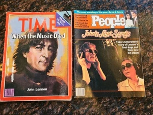 John Lennon CUANDO LA MÚSICA MURIÓ Time Magazine & People Weekly, John's Last Songs - Imagen 1 de 6