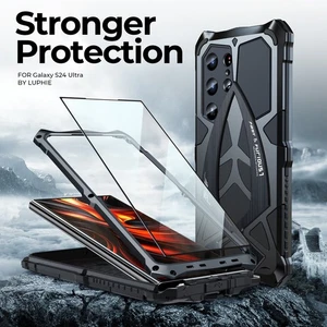 For Samsung S25 S24 Ultra LUPHIE Rugged Aluminum Metal Shockproof Armor Case - Picture 1 of 14