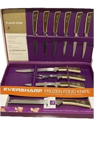 Cuchillos para carne vintage Lifetime Cutlery Corp. FLEUR D'OR, más lote de juego rápido - Imagen 1 de 11