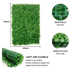 Simulation Plants Wall Indoors Outdoors Artificial Hedge Grass Backdrop CCGA - Picture 1 of 8