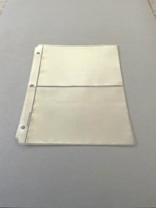 2 Taschen Archivhülle Geld-/Banknotenseite **NOTEN NICHT ENTHALTEN** - Bild 1 von 3