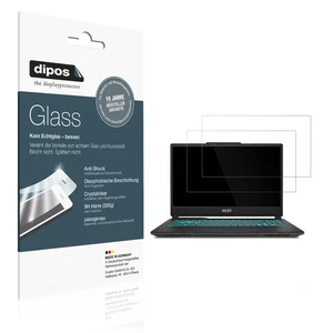 2x Schutzfolie für MSI Cyborg 15 Gaming Laptop - Anti-Shock 9H Folie dipos - Photo 1/7