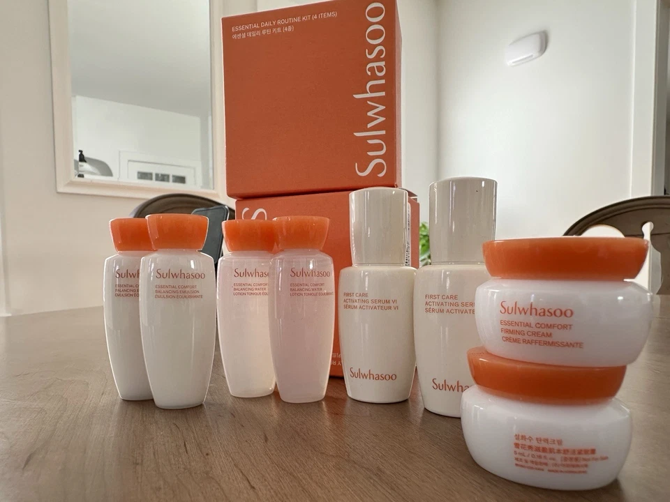 Sulwhasoo Essential Daily Routine Kit (4 Items) Anti Wrinkle Moisturizing