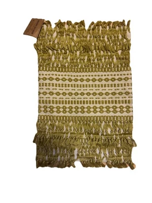 Мировой рынок оливковый крем геометрический богемное кисточки «14» X 20» наволочка молнии новый - Изображение 1 из 4