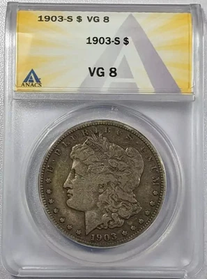 1903 S Morgan Silver Dollar ANACS VG-8 - Image 1 of 4