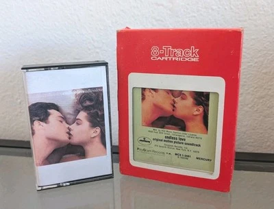 2pc Lot 1981 ENDLESS LOVE MOVIE SNDTRK 8 TRACK CARTRIDGE And Cassette Tape - Image 1 of 4