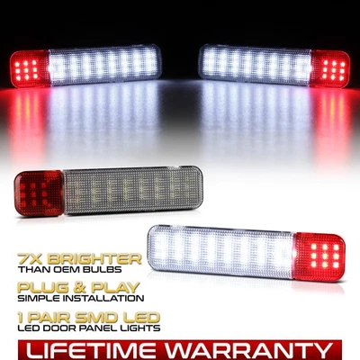 [BRIGHT] For 97+ Chevy/GMC C/K Tahoe Yukon LED Door Panel Lights Courtesy Lamps - Image 1 of 4