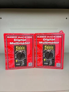 TOTALMENTE NUEVO Elenco Modelo M-1000E Multímetro Digital Compacto Lote Paquete De 2 - Imagen 1 de 4