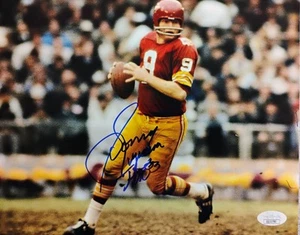 Sonny Jurgensen Autographed/Signed Washington Redskins 8x10 Photo HOF JSA - Picture 1 of 1