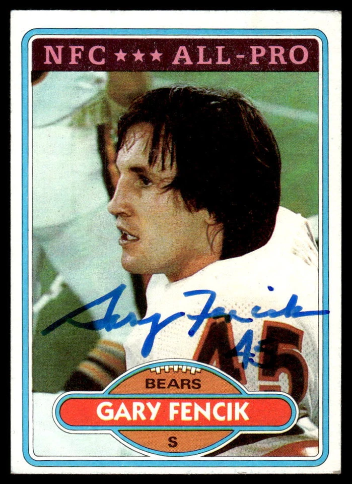 Gary Fencik Signed CHICAGO BEARS Card   1980 Topps - Image 1 of 1