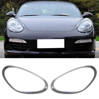 ✈Un par de cubiertas de lente transparentes para faros para Porsche Boxster Cayman 2009-12 Foto 1 de 4