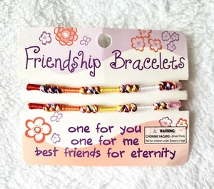 Set Of Two Pinky Promise Friendship Bracelets - Matching Friendship Gift - Picture 1 of 2
