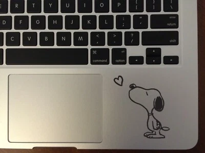Snoopy Kisses - Computer Decal Bumper Window Sticker Charlie Brown Peanuts Comic - Image 1 of 2