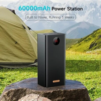 Power Bank 60.000 Mah 22.5 W Potenza Incredibile Carica Veloce Android iPhone - Immagine 1 di 4