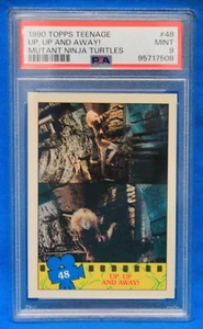 Topps Teenage Mutant Ninja Turtles 1990 # 48 arriba, arriba y lejos PSA 9 como nuevo # 95717508 - Imagen 1 de 2