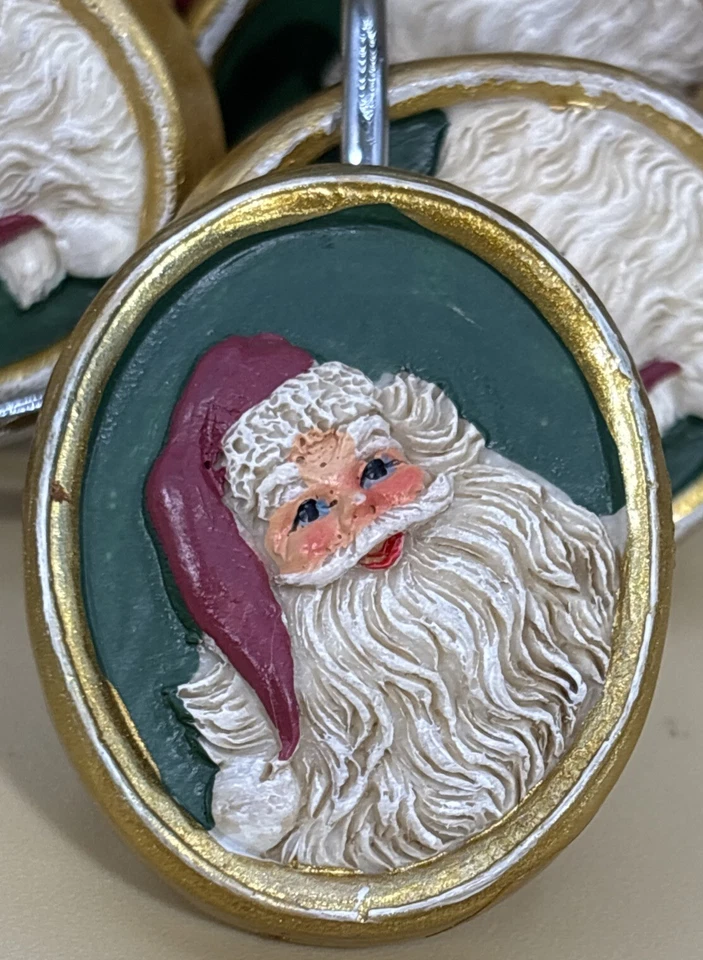 Ganchos para cortina de ducha de Papá Noel anillos decoración de baño de Navidad 12 piezas Foto 1 de 4