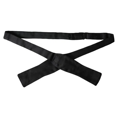 DOLCE & GABBANA Bow Tie Black 100% Silk Slim Skinny Necktie Men Accessory 370usd - Image 1 of 4