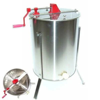 55571 Stainless steel honey extractor 4 frames HONEY SPINNER bee - 4 honeycombs - Image 1 of 4