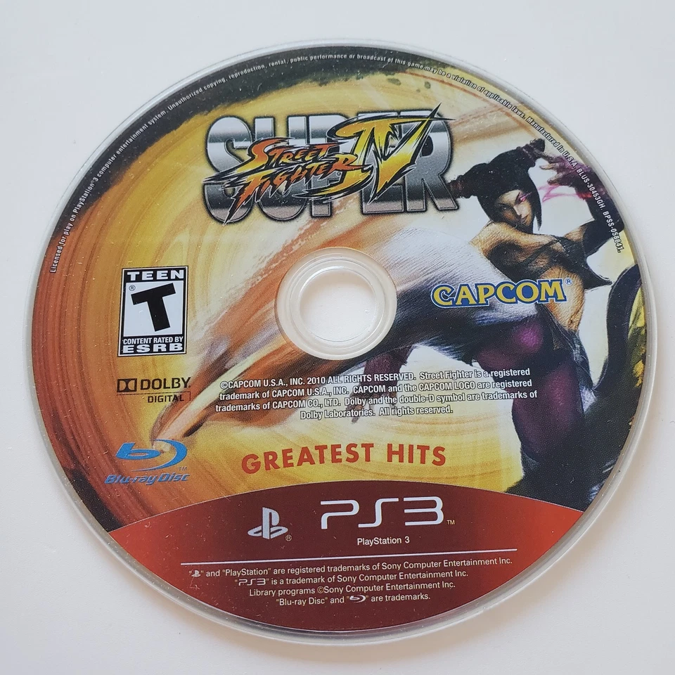 Super Street Fighter IV 4 (Sony PlayStation 3, 2010) Great Cond, TESTED WORKING - Image 1 of 1