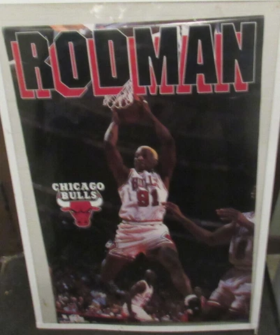 DENNIS RODMAN POSTER 1996  ORIGINAL RARE COLLECTIBLE NBA CHICAGO BULLS Cover