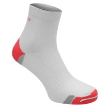 KARRIMOR DUO RUNNING ANKLE SOCKS UK 4-8 BREATHABLE WHITE PINK 