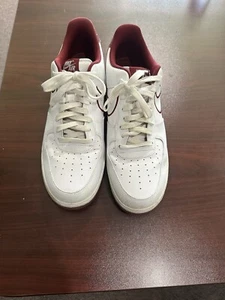 Size 13 - Nike Air Force 1 '07 Leather Low Team Red - Picture 1 of 7