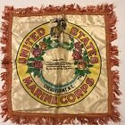 Vintage United States Marine Corp Cherry Point, NC “Sweatheart” Pillow Cover