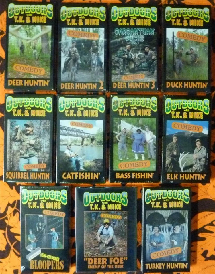 TK & Mike Complete Set of Eleven Hunting & Fishing Comedy DVD Foto 1 de 1