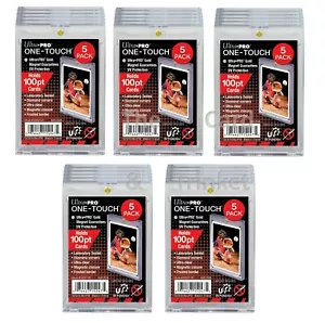 25x Ultra PRO One-Touch 100pt Magnetic Card Holders Protectors UV Protection - Picture 1 of 4